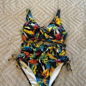 Women’s Tropical Print bikini Swimsuit